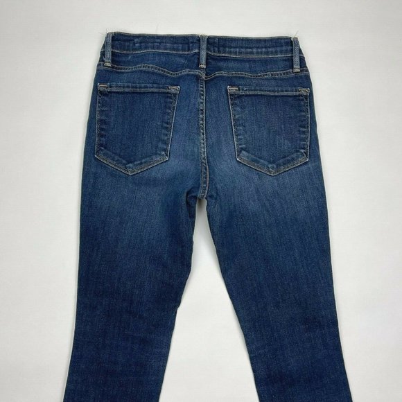 Frame Le Skinny De Jeanne Queensway Jeans Pockets Stretch Cotton Blue Women 29 - Picture 5 of 9